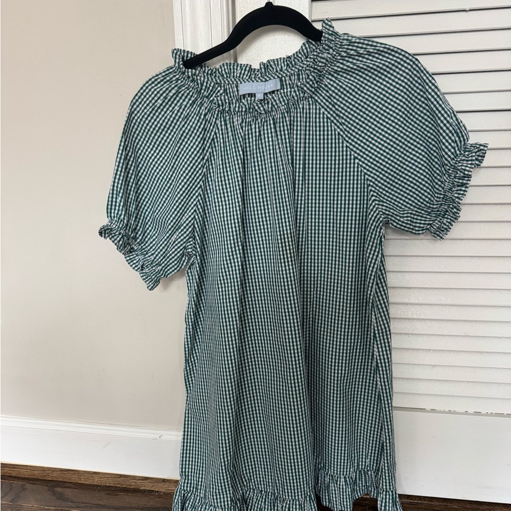 Hill House Green Checkered Dress